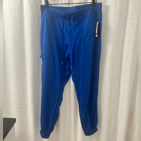 Med Couture Pants - NWT royal blue scrub joggers